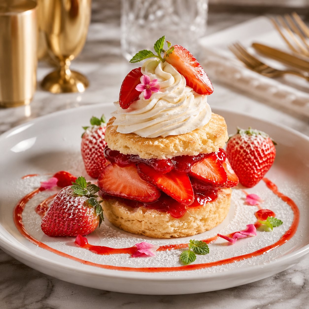 Strawberry Shortcake Dessert
